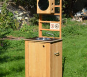 nowato Handwaschbecken 2020 - mit Sprossenwand, Papierhandtücherspender, Schild aus Holz