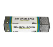 10 x Kompostierbare Beutel 120L von Bio4Pack. Eine Verpackung enthält 10 Stücke. Für 80L Behälter.