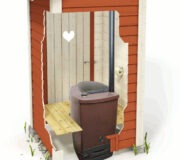 Toilettenkabine mit der Biolan eco