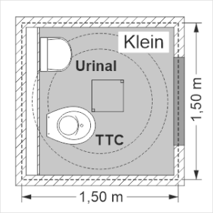Goldgrube - Quadratische Bodenplatte aus Beton, Kleine-Größe