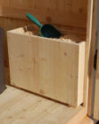 Einstreu-Kiste aus Holz – Toilette Modell WIESE