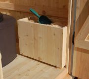 Einstreukiste aus Holz, Toilette Modell WIESE