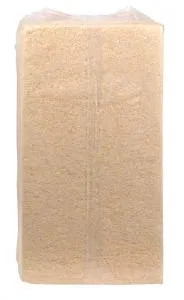 Einstreu verpackt. Einstreu für Pferde, geeignet für eine Komposttoilette.