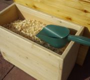 Einstreubehälter - Kiste aus Holz, unbehandelt