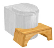 Fußstütze Toilettenhocker - physiologischer Abstützhocker
