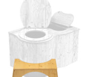 Fußstütze Toilettenhocker - physiologischer Abstützhocker
