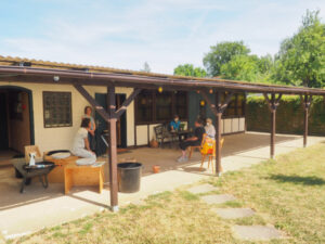 nowato - kleiner Vortrag über Komposttoiletten - Gebäude des Vereines 'Unter der Nussbäume' Wiesbaden e.V. in der Gartenkolonie