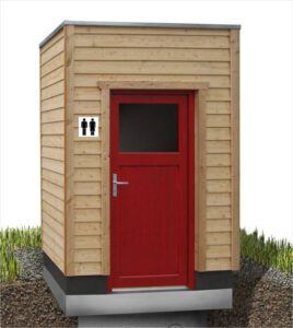 Toilettenhaus GG-LÄRCHE-M für Goldgrube
