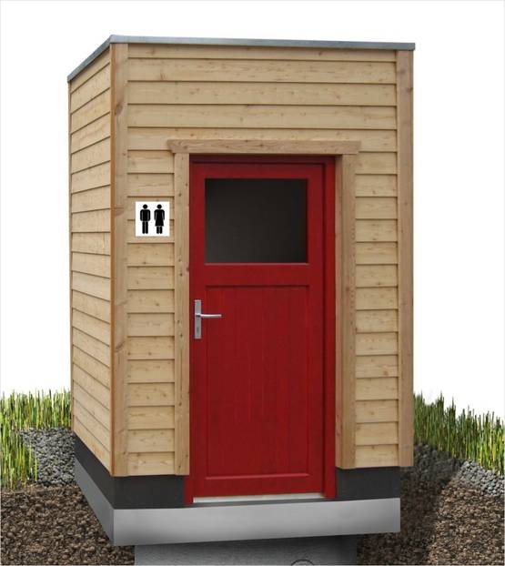Toilettenhaus GG-LÄRCHE-M für Goldgrube