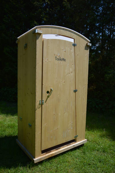 Kompost-Toilettenhäuschen HEIDE aus Holz - nowato - Außenansicht