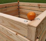 Komposter novum aus Holz mit Stecksystem