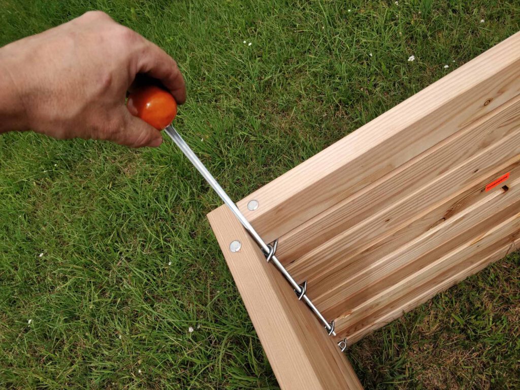 Komposter novum aus Holz mit Stecksystem