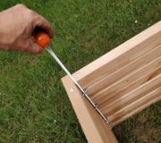 Komposter novum aus Holz mit Stecksystem