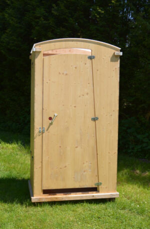 Komposttoilette Toilettenhäuschen HEIDE mit 80 L Behälter - Streutoilette, Humustoilette