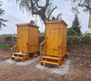 Komposttoilette WIESE Sondermasse mit Toilettensystem Biolan eco - Hattersheim - betriebsbereit