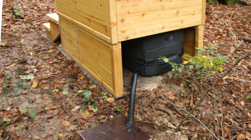 nowato Komposttoilette Modell "Wald" mit Biolan eco 200L _Borken · Biolan eco 200L mit Sickerwasserkanister
