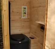 nowato Komposttoilette Modell "Wald" mit Biolan eco 200L _Borken · Innenansicht. Komposttoilette mit Toilettensystem Biolan eco