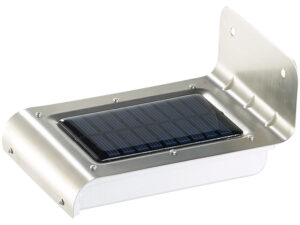 LED-Solar-Wandleuchte, optional für Toilettekabine WIESE. Ansicht von oben, Solarpanel