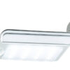 LED-Solar-Wandleuchte, optional für Toilettekabine WIESE. Ansicht von unten, Bewegungssensor
