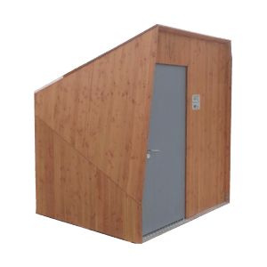Skizze nowato LOVELY mit Trocken-Trenn-Toilette ECODOMEO barrierefrei
