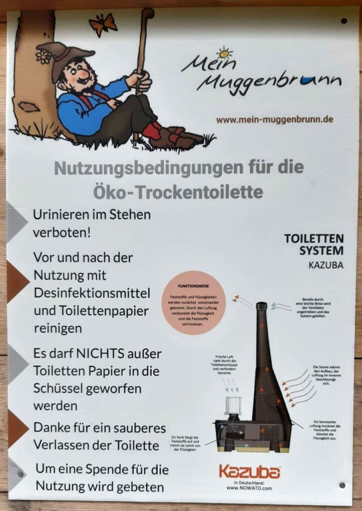 Mein Muggenbrunn - Nutzungsbedingungen für die Öko-Trockentoilette Kazuba