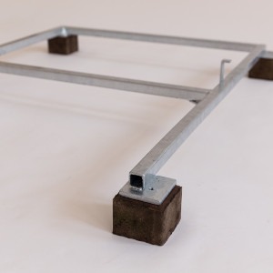 Metallrahmen aus verzinktem Stahl - Option für Gartentoilette WIESE