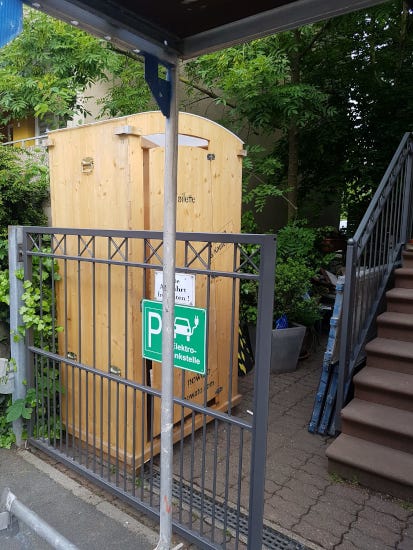 Baustelle Oberursel - Miettoilette HEIDE von nowato