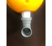 Urinal TiPi - Muffe mit Lippendichtung •mit Winkel• für Verbindung mit Ablaufgarnitur (2)