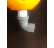 Urinal TiPi - Muffe mit Lippendichtung •mit Winkel• für Verbindung mit Ablaufgarnitur (3)