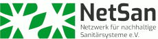 Netzwerk für nachhaltige Sanitärsysteme - Logo NetSan. nowato ist Mitglied von NetSan