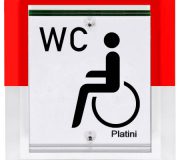Design Led-Einheit "Platini" mit integriertem akustischem Signalgeber · Toilette-Notruf Set · nowato Barrierefreie Komposttoilette