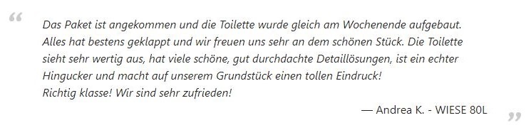 Rezension zur Wiese 80L