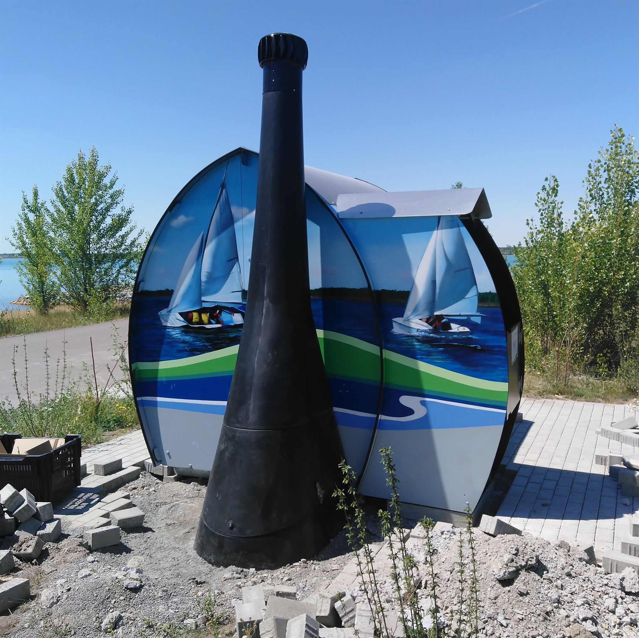 Stoermthaler-See Toilette KAZUBA KL3 ALU mit Motiv 2017-18 von hinten