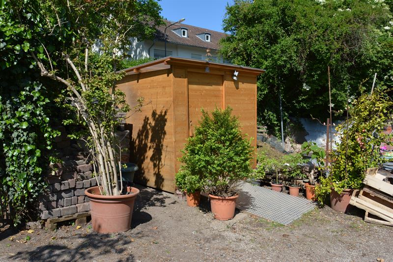 Toilette WALD barrierefrei nach DIN mit Ecodomeo. Aussenansicht