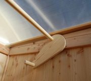 Toilette WIESE - Dachöffnung mit Hebel