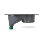 Urine diverting toilets insert grey - toilet seat -Trenntoiletten Einsatz grau - Seitenansicht