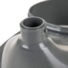 Urine diverting toilets insert grey – toilet seat -Trenntoiletten Einsatz grau – Detail Urinauslauf