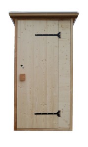 Komposttoilette Modell WALD. Einstreutoilette, robuste Kabine