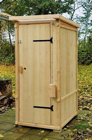 Toilette WIESE 80L Lärche Außenansicht
