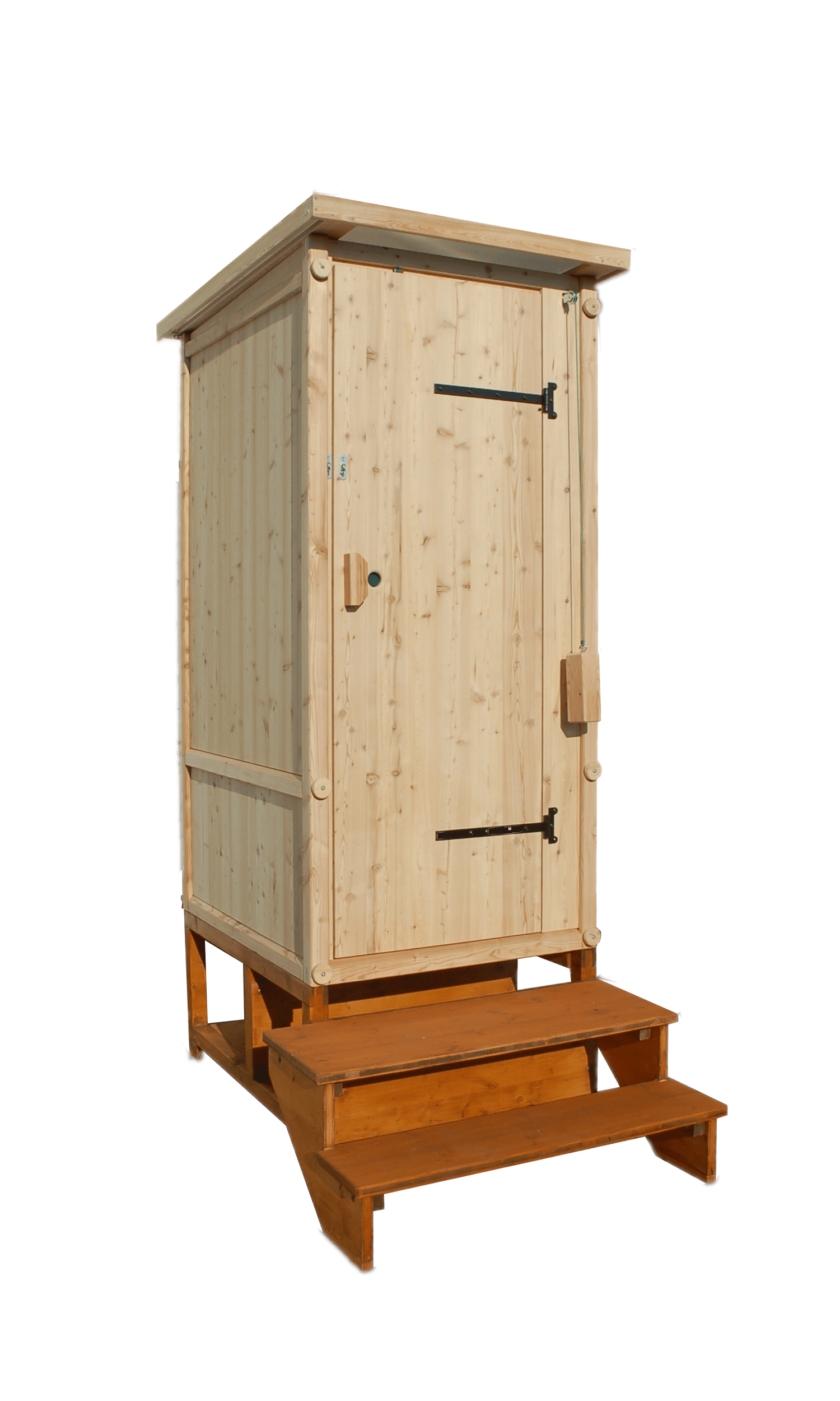 Komposttoilette Modell WIESE. Einstreutoilette, konfortable Kabine