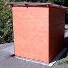 Wanderparkplatz Michelstadt – Komposttoilette WALD-barrierefrei mit 80L-Behälter – Seitenansicht – 2
