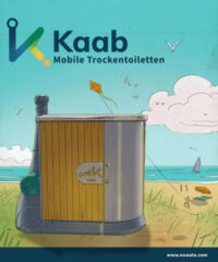 Zeichnung – BUMPER, mobile TrockenToilette am Strand