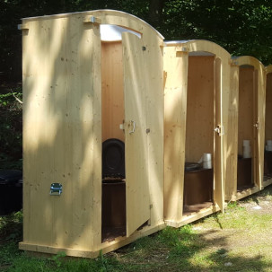 Toilettehäuschen HEIDE nowato - Komposttoilette 80L