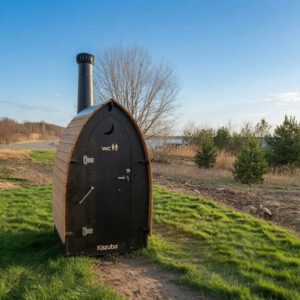 Kazuba KL1 Trockentoilette am See – Komposttoilette mit Bogenform in wunderschöner Lage direkt am Wasser