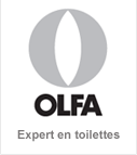 Logo OLFA, Toilettenexperte - hochqualitative Toilettensitze