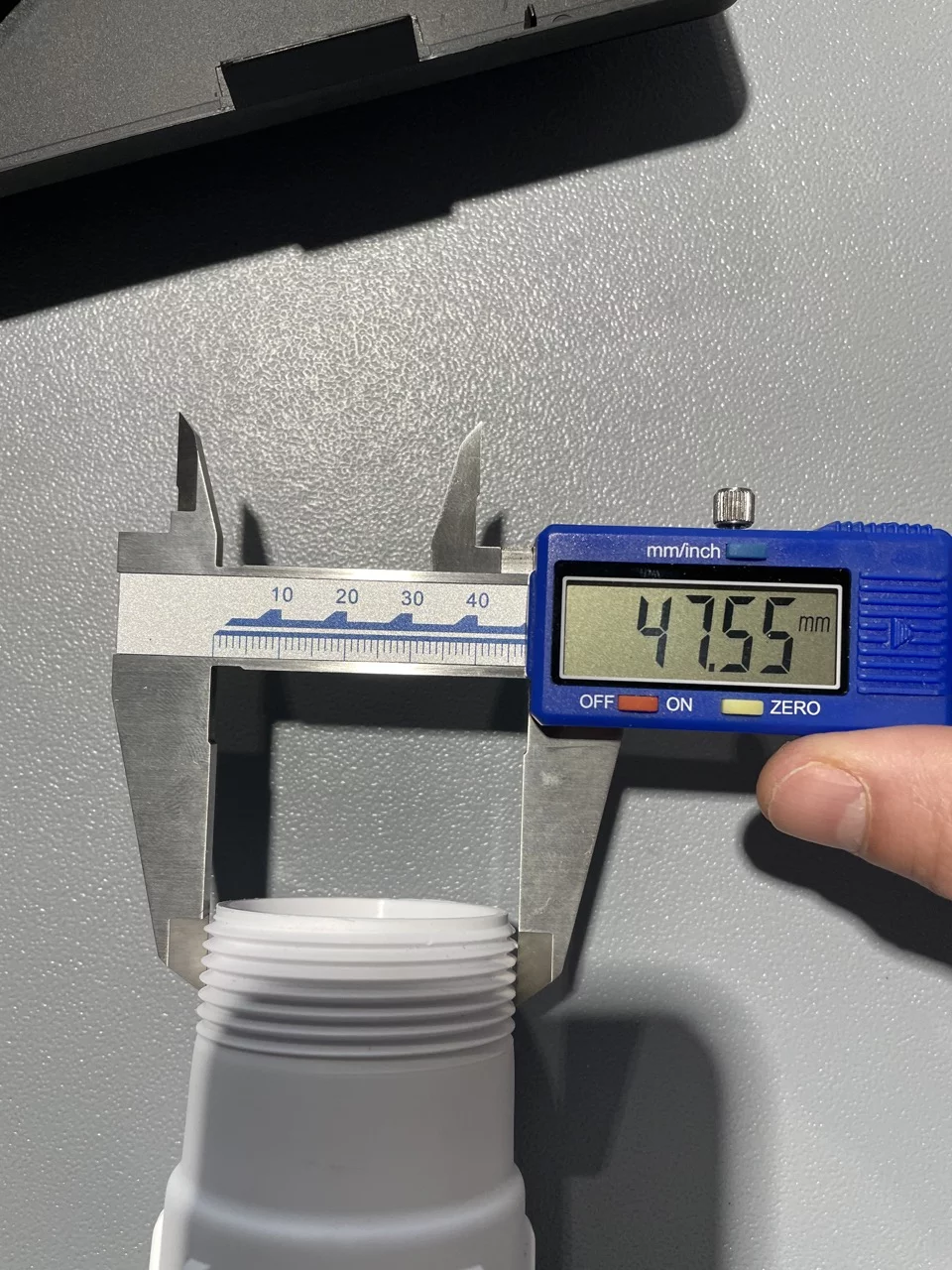 Masse Durchmesser Ablaufgarnitur mit Aussengewinde - wasserloses Urinal TiPi