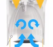 Membran aus Silikon - Trockensifon für Urinal TiPi