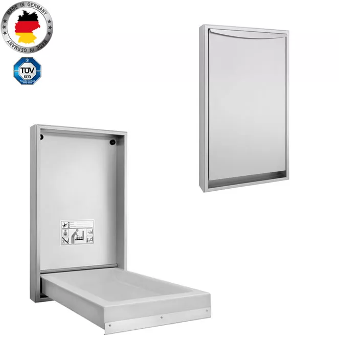 nowato Toilette KUBUS - Wickeltisch ferrol - vertikal-offen-und-geschlossen
