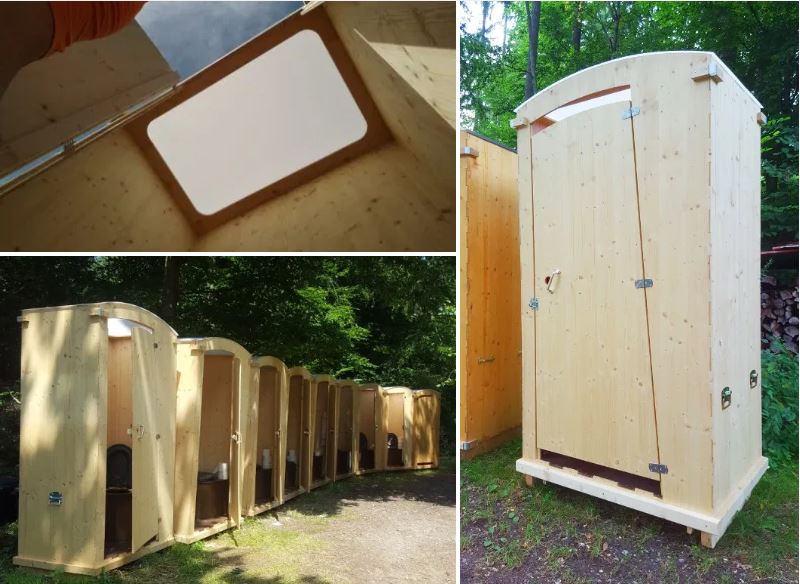 nowato Vermietung von Komposttoiletten · Toilette 'Heide' 80L
