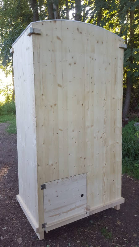 nowato Komposttoilette 'Heide' · Ansicht Rückseite